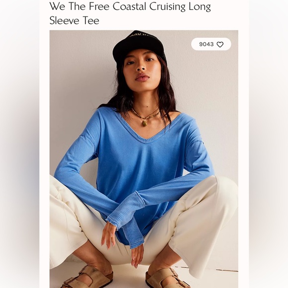 We The Free Tops - NWT We the Free Coastal Cruising Long Sleeve Tee sz M